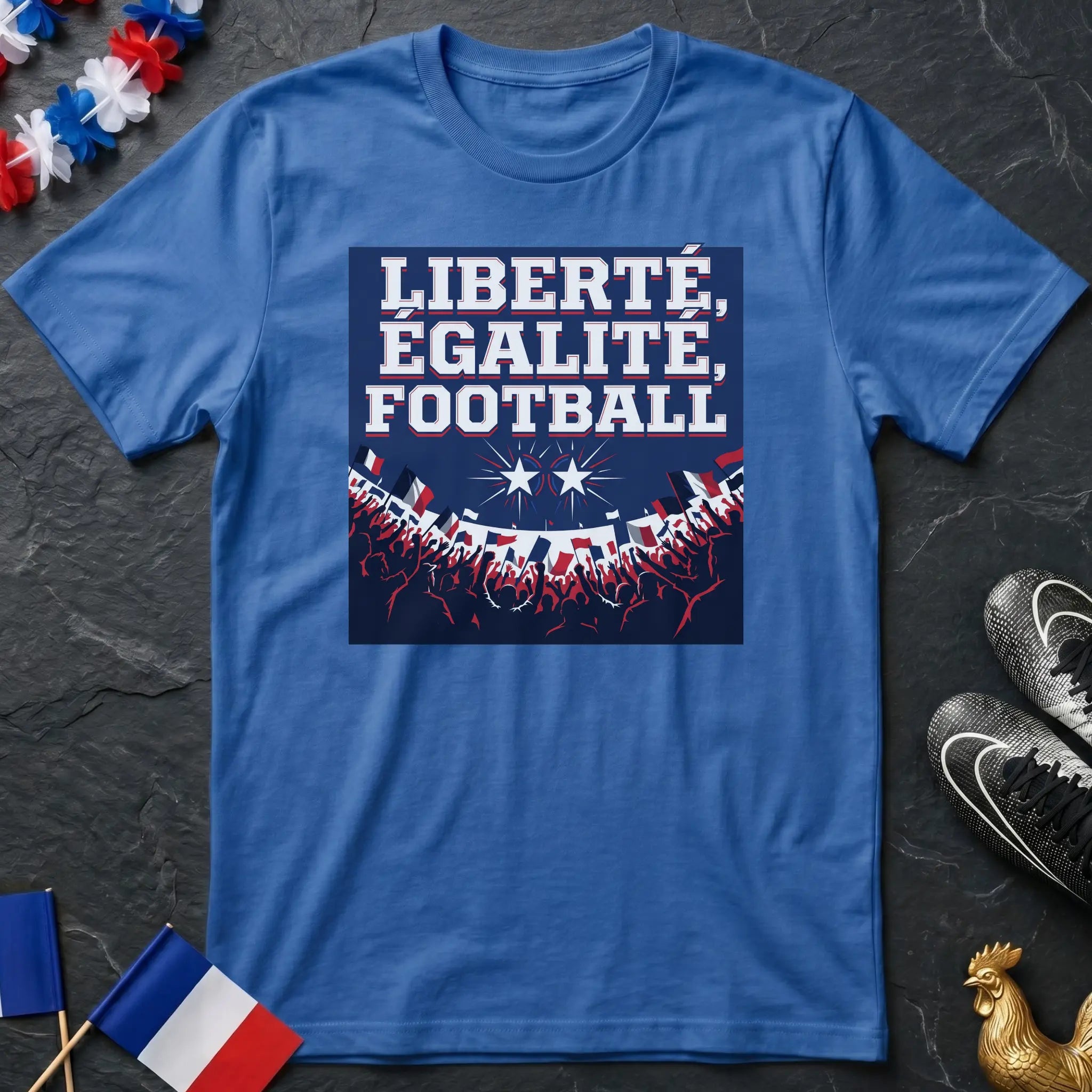 Liberté Égalité Football Foule Supporters T-Shirt Coupe du Monde