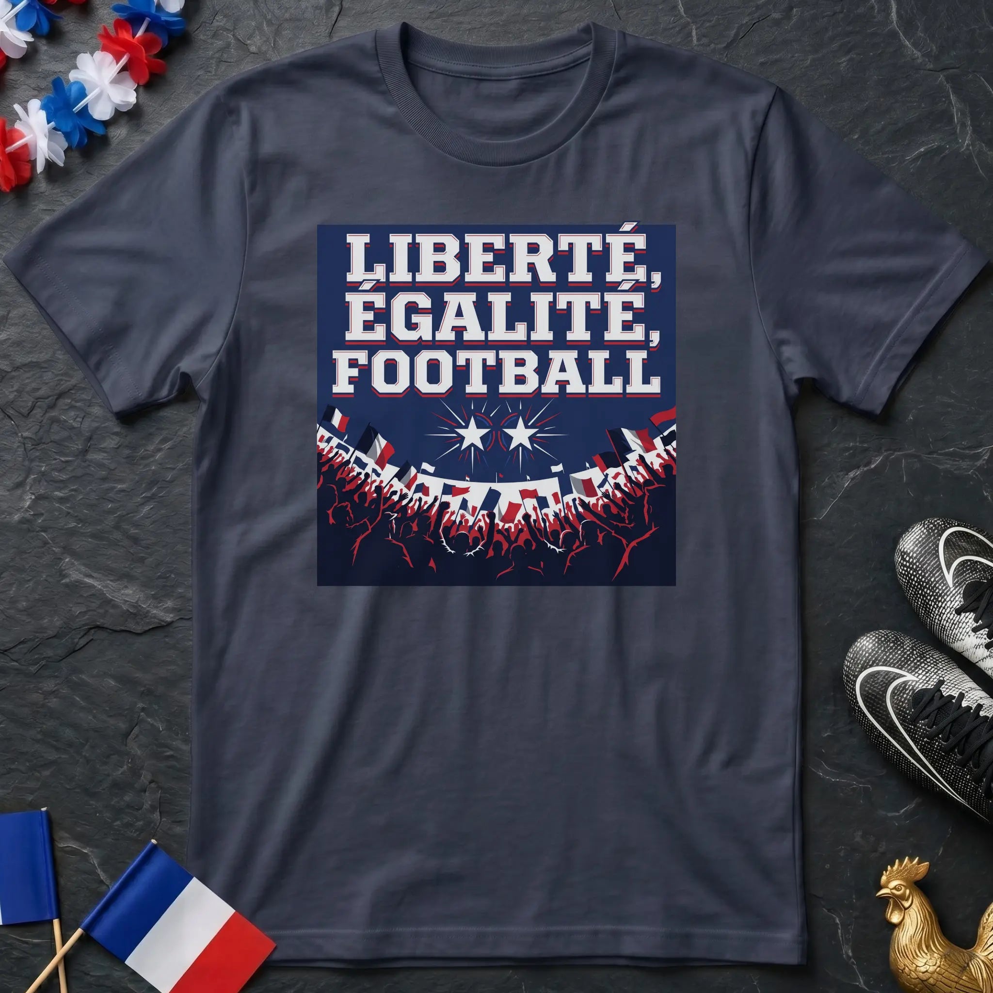 Liberté Égalité Football Foule Supporters T-Shirt Coupe du Monde