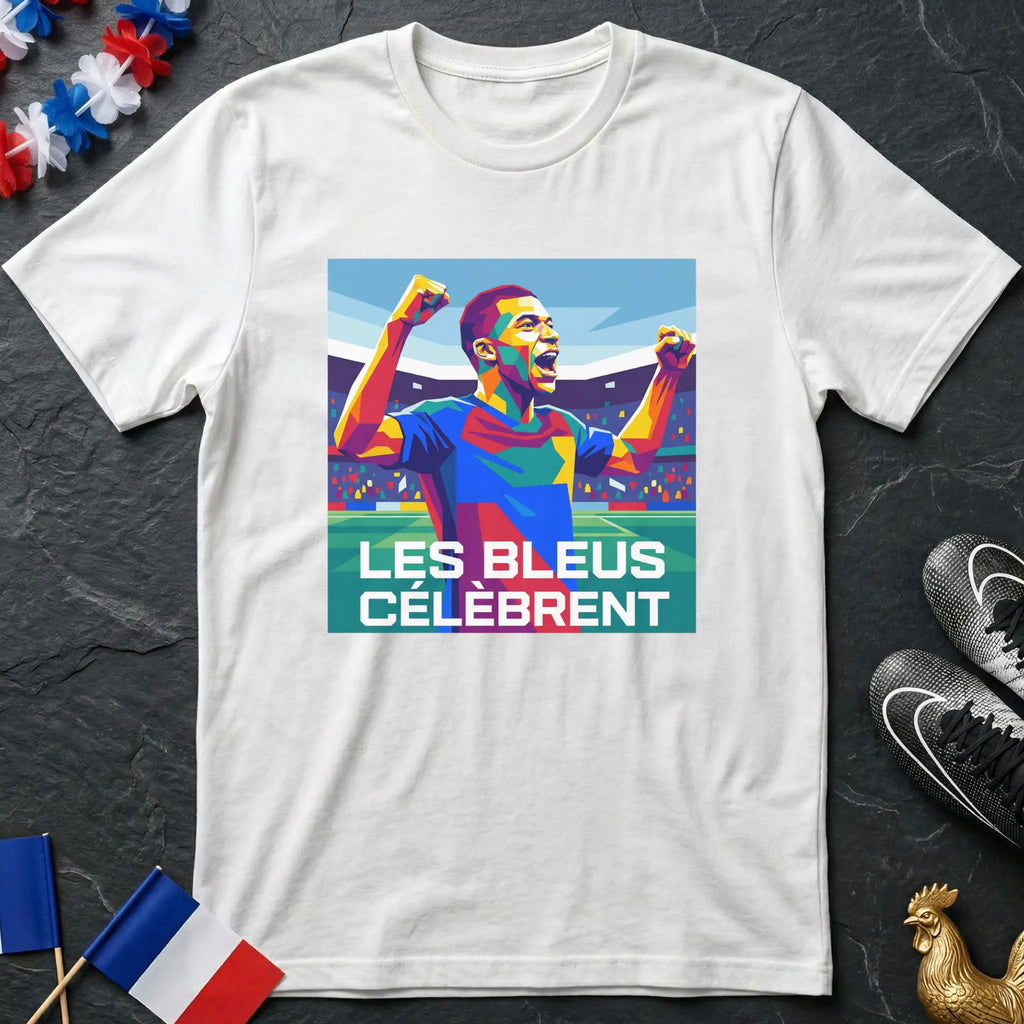 Les Bleus Célèbrent France WPAP Pop Art T-Shirt Coupe du Monde