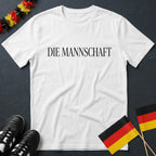 Minimalistisches Die Mannschaft in schwarz T-Shirt