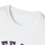 Three Lions Retro Arched Varsity England Football WC T-Shirt