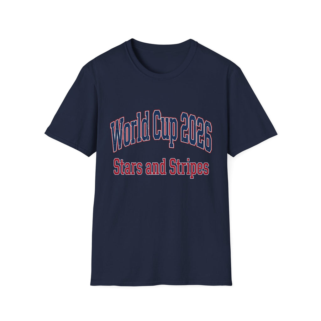 World Cup 2026 Stars and Stripes Varsity Soccer WC T-Shirt