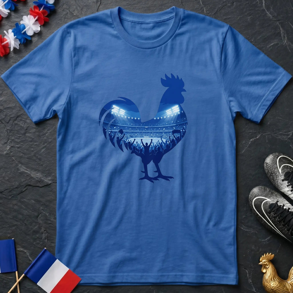 Silhouette Coq Ambiance Stade T-Shirt Coupe du Monde