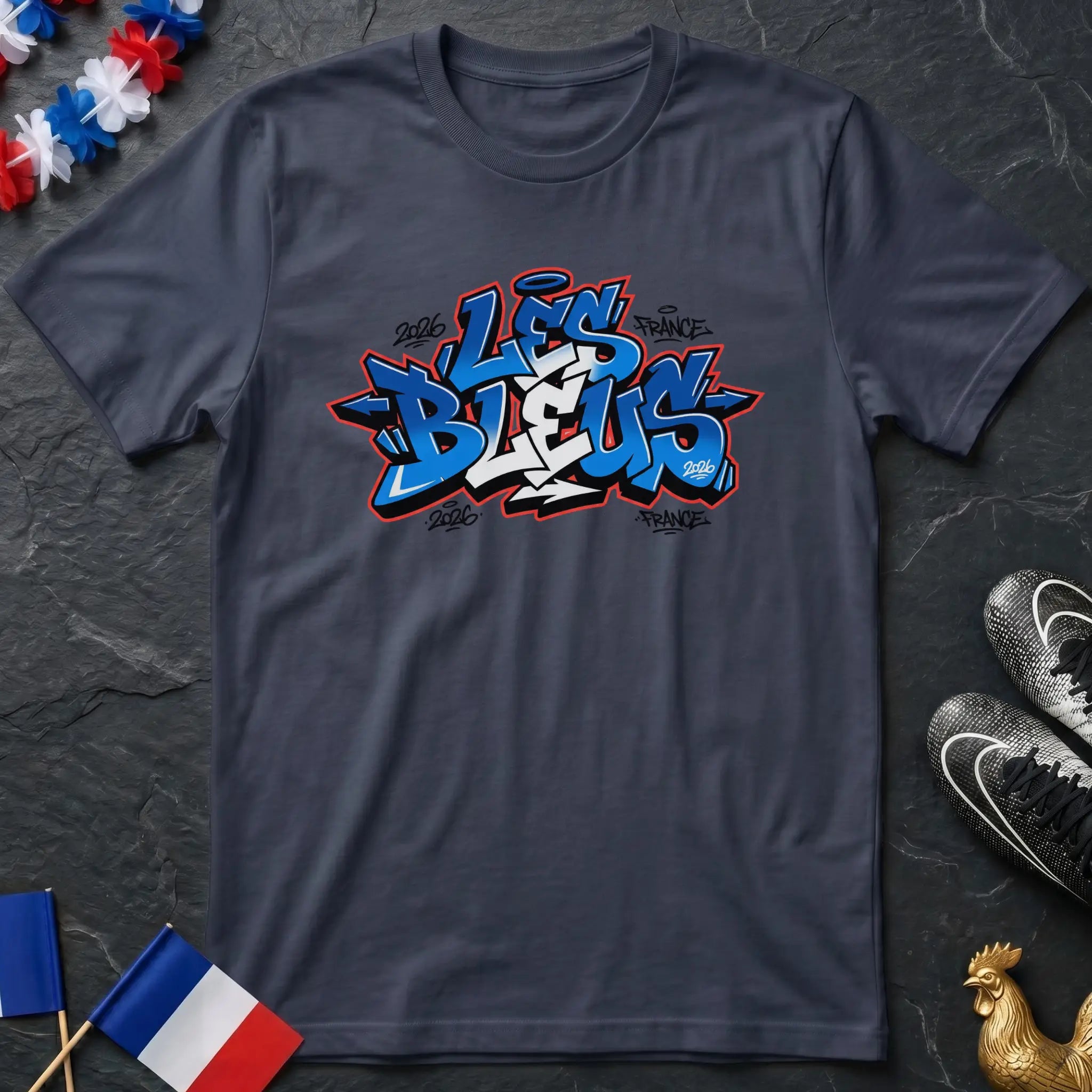 Graffiti Wildstyle Les Bleus France 2026 T-Shirt Coupe du Monde