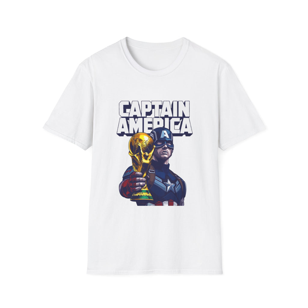 Captain America with World Cup Soccer WC T-Shirt